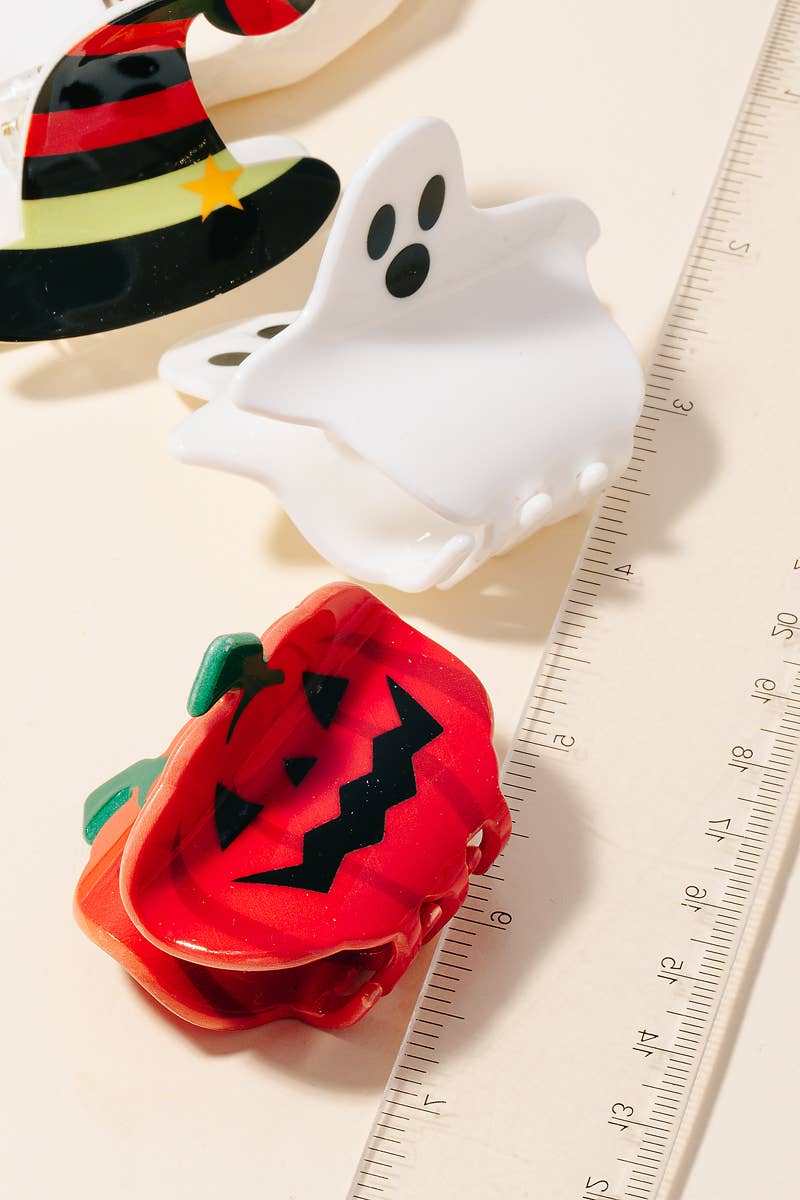 3 Piece Halloween Themed Hair Claw Set