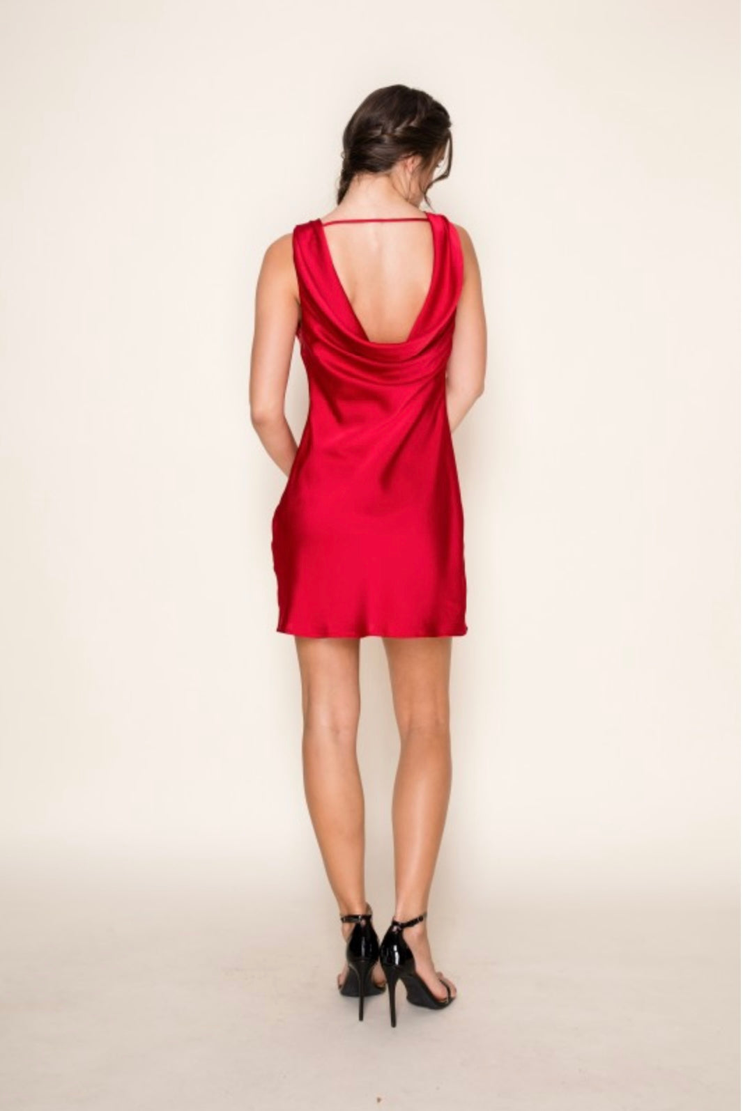 Scarlet Drape Mini Dress