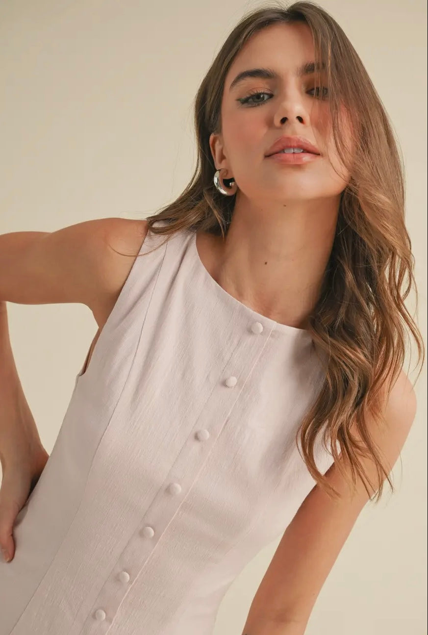 Stretch Linen Dress