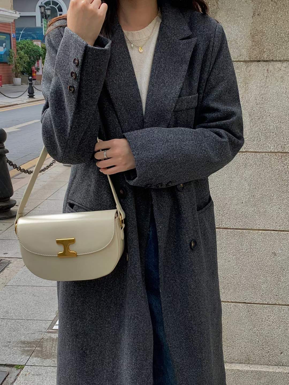 Celine Shoulder Bag (Brown, White, Pink)