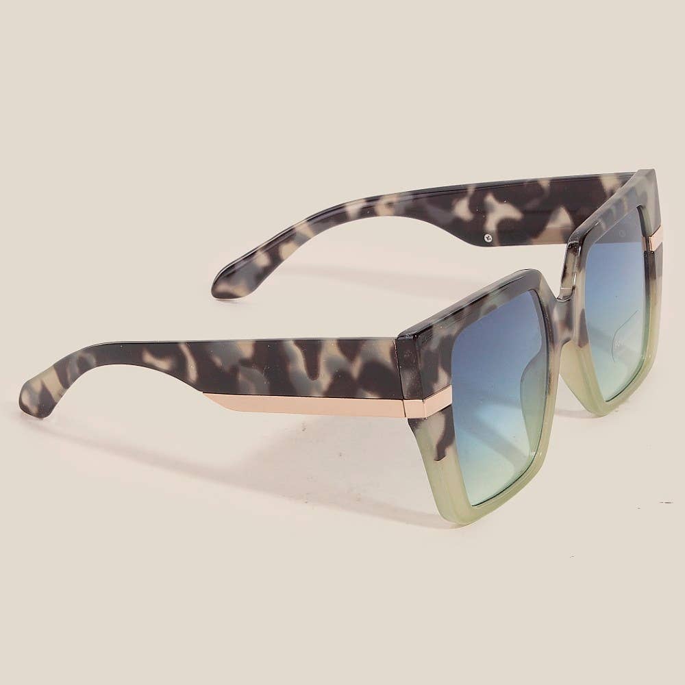 Oversized Square Frame Sunglasses - Assorted Colors