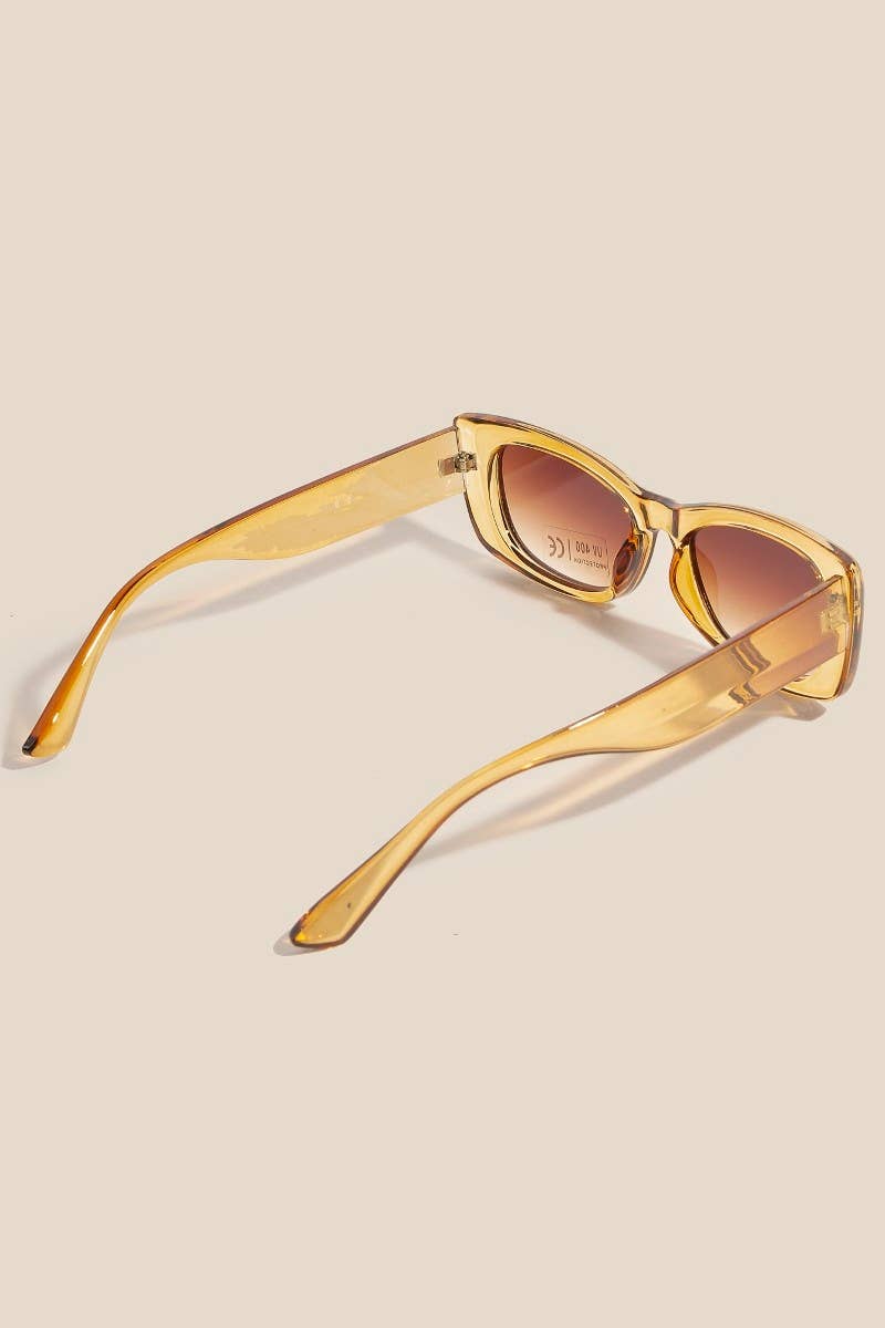 Cat Eye Rectangle Sunglasses - Assorted Colors