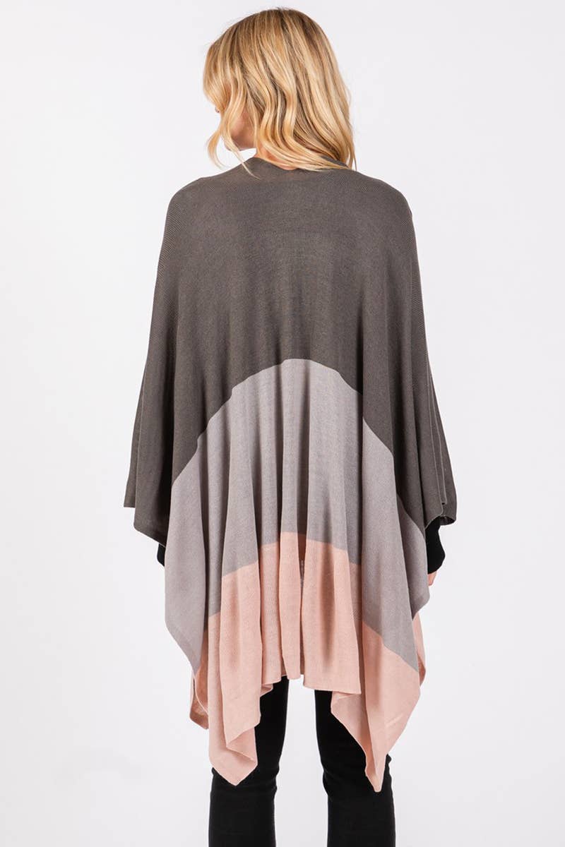 Three Tone Ruana