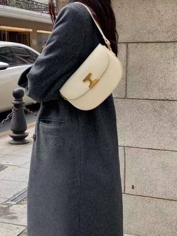 Celine Shoulder Bag (Brown, White, Pink)