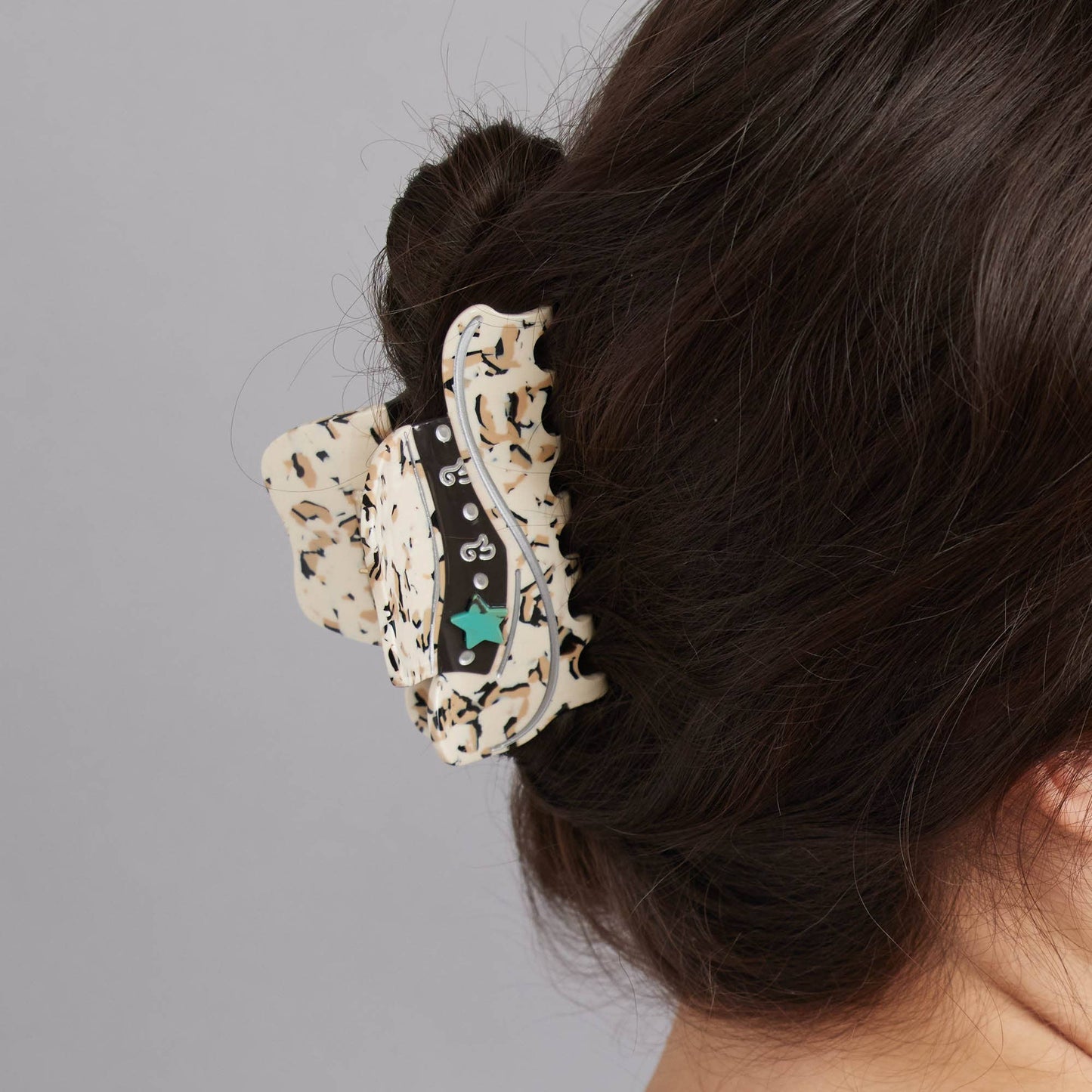 Eco Western Cowboy Hat Hair Claw Clip - Cookies n Cream