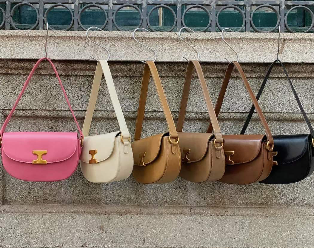 Celine Shoulder Bag (Brown, White, Pink)