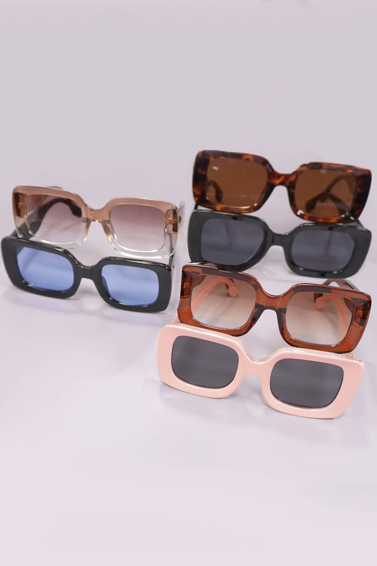 Retro Rectangle Sunglasses