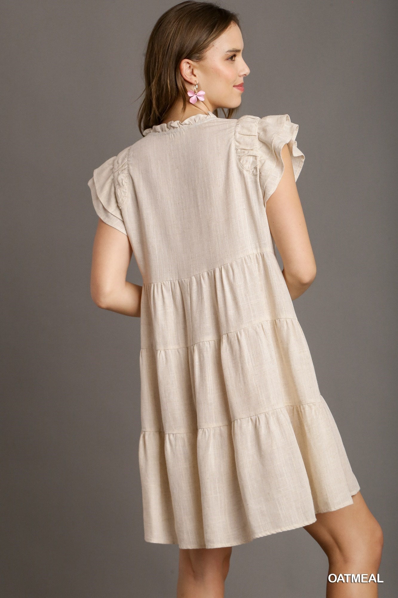 Linen A-Line Mini Dress