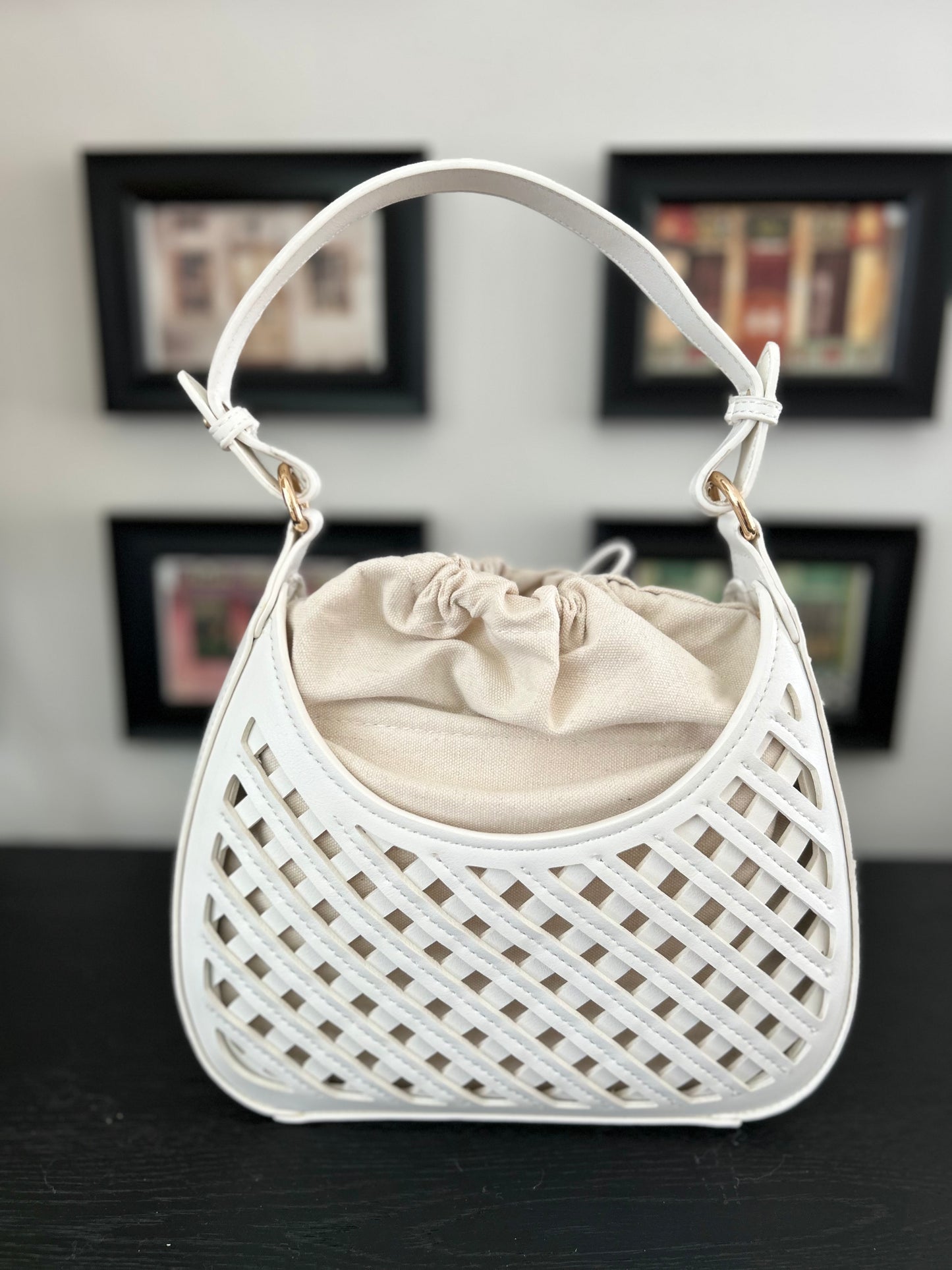 Brisa Bag (Tan, White)