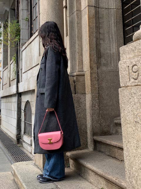 Celine Shoulder Bag (Brown, White, Pink)