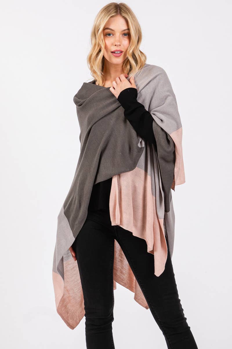 Three Tone Ruana