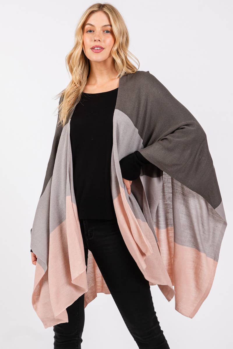 Three Tone Ruana