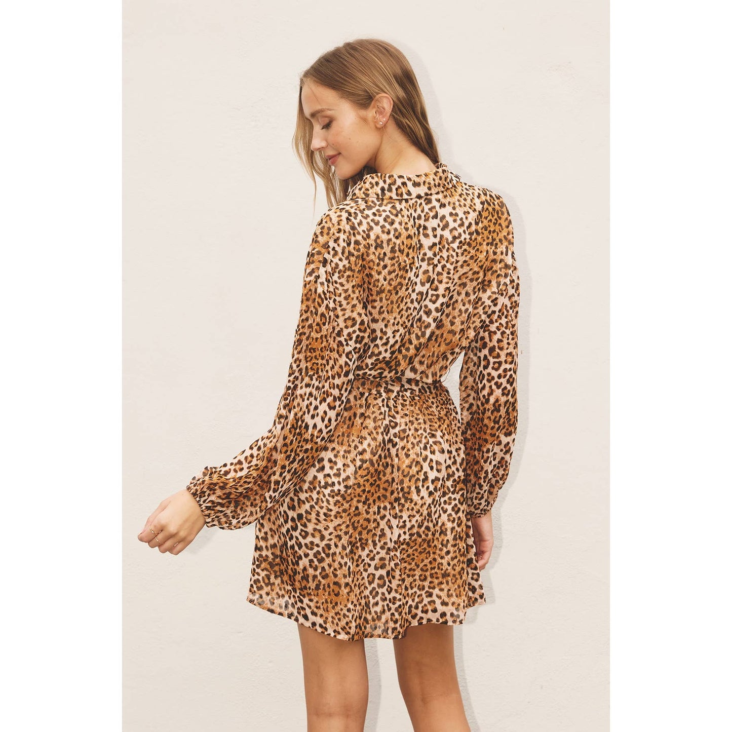 Stay Golden Button Down Mini Dress