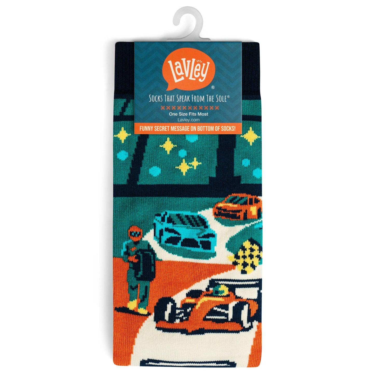 “Do Not Disturb, The Race Is On” Socks