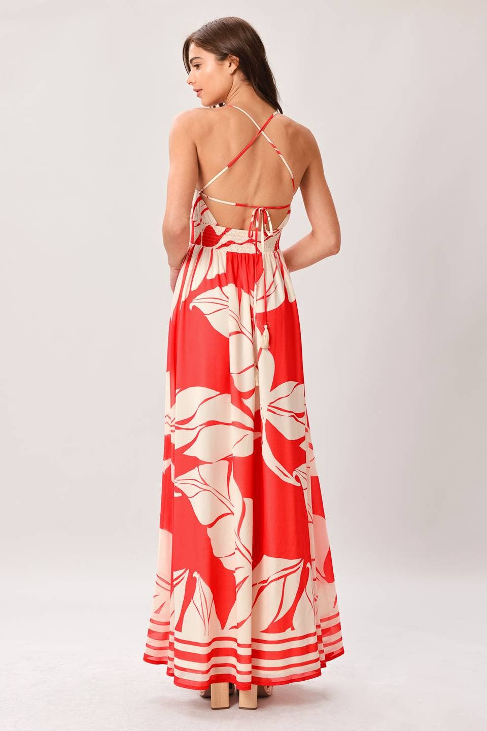 Printed Woven Maxi Dress