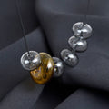 Odette Necklace - Grey/Amber