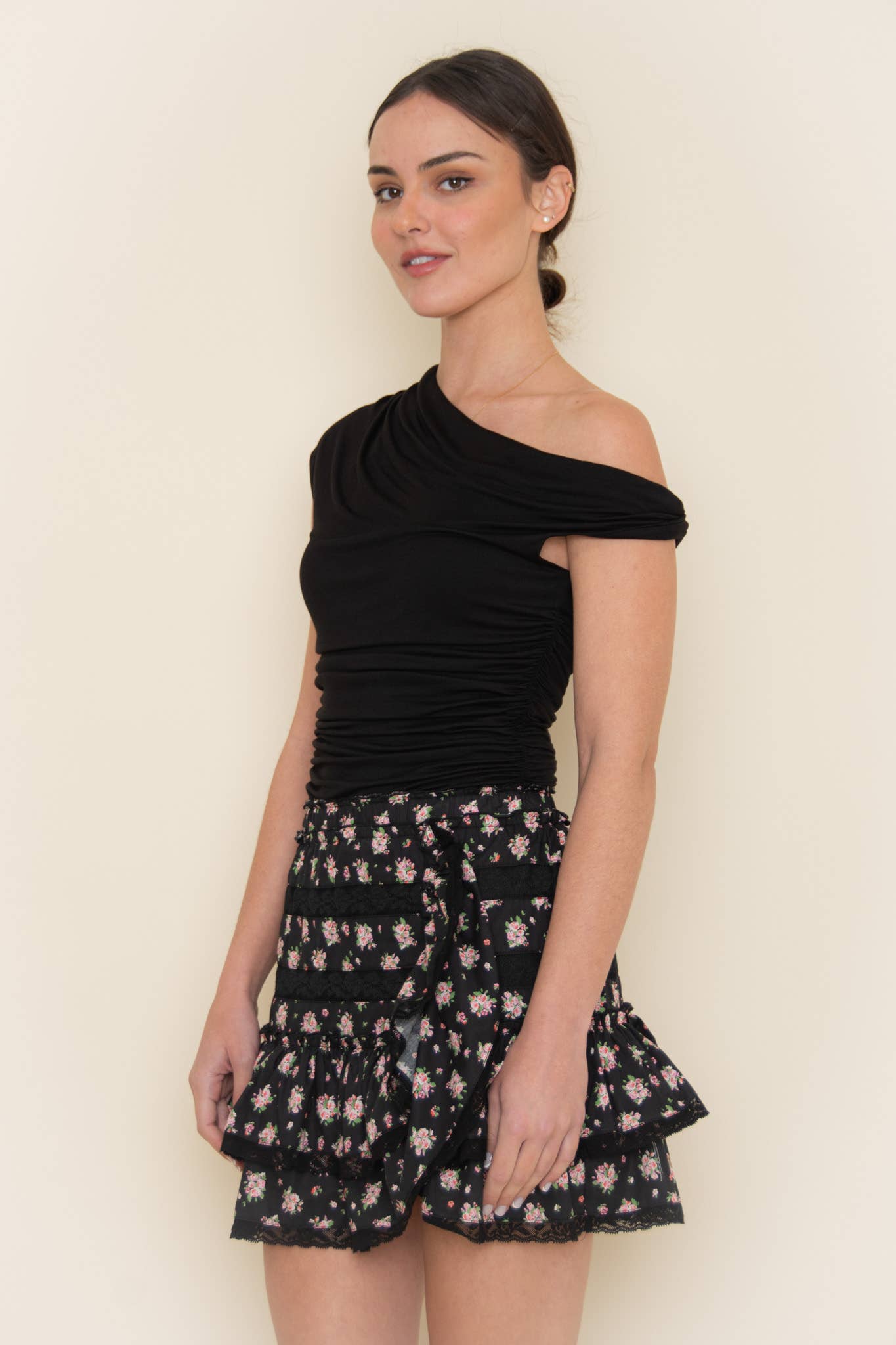 Single Side Off Shoulder Top