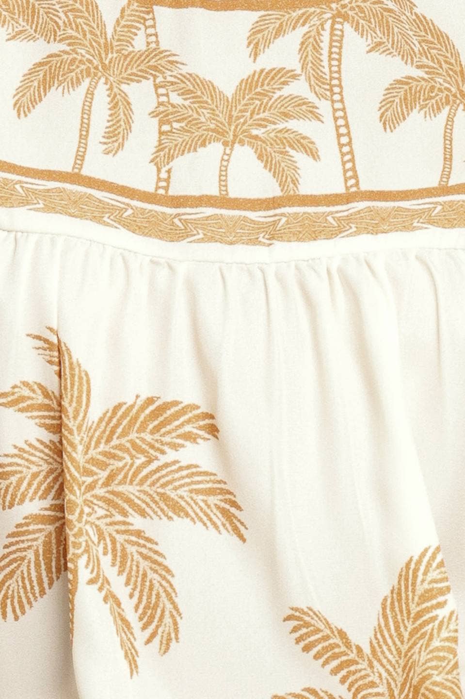 Printed Woven Top - Ivory