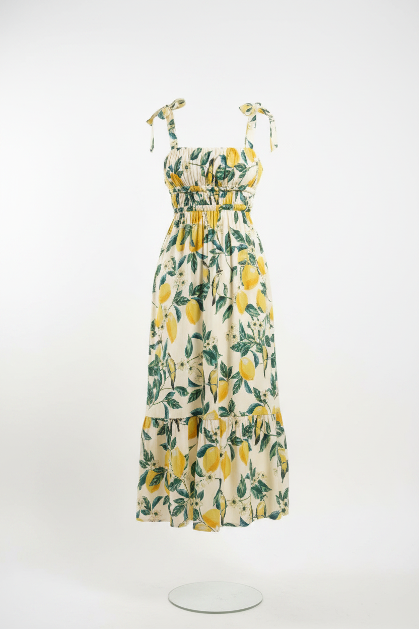 Vintage Lemonade Maxi Dress