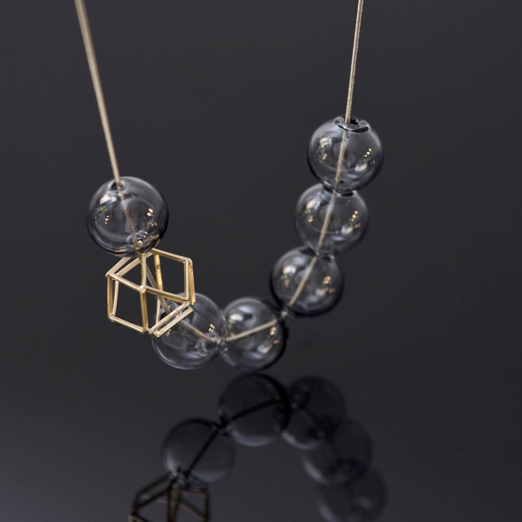 Hex Hex Necklace - Gold/Grey