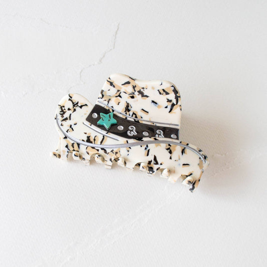 Eco Western Cowboy Hat Hair Claw Clip - Cookies n Cream