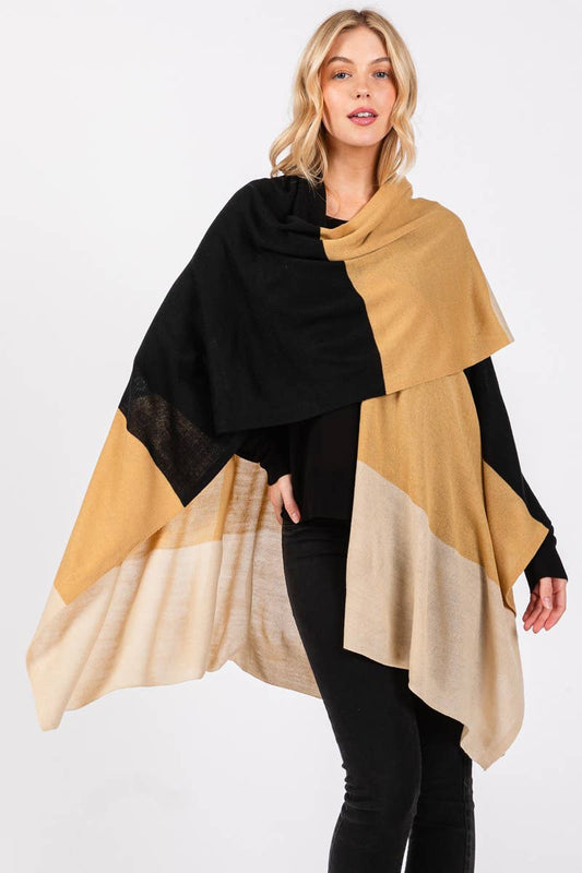 Three Tone Ruana