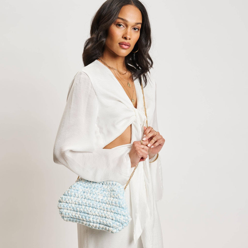 Raya Clutch: Ice Blue