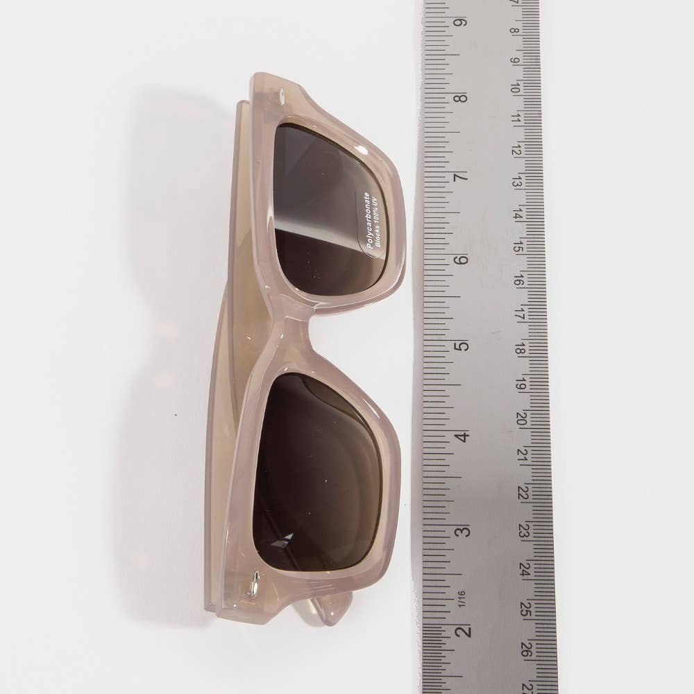 Retro Frame Rivet Detail Sunglasses - Assorted Colors