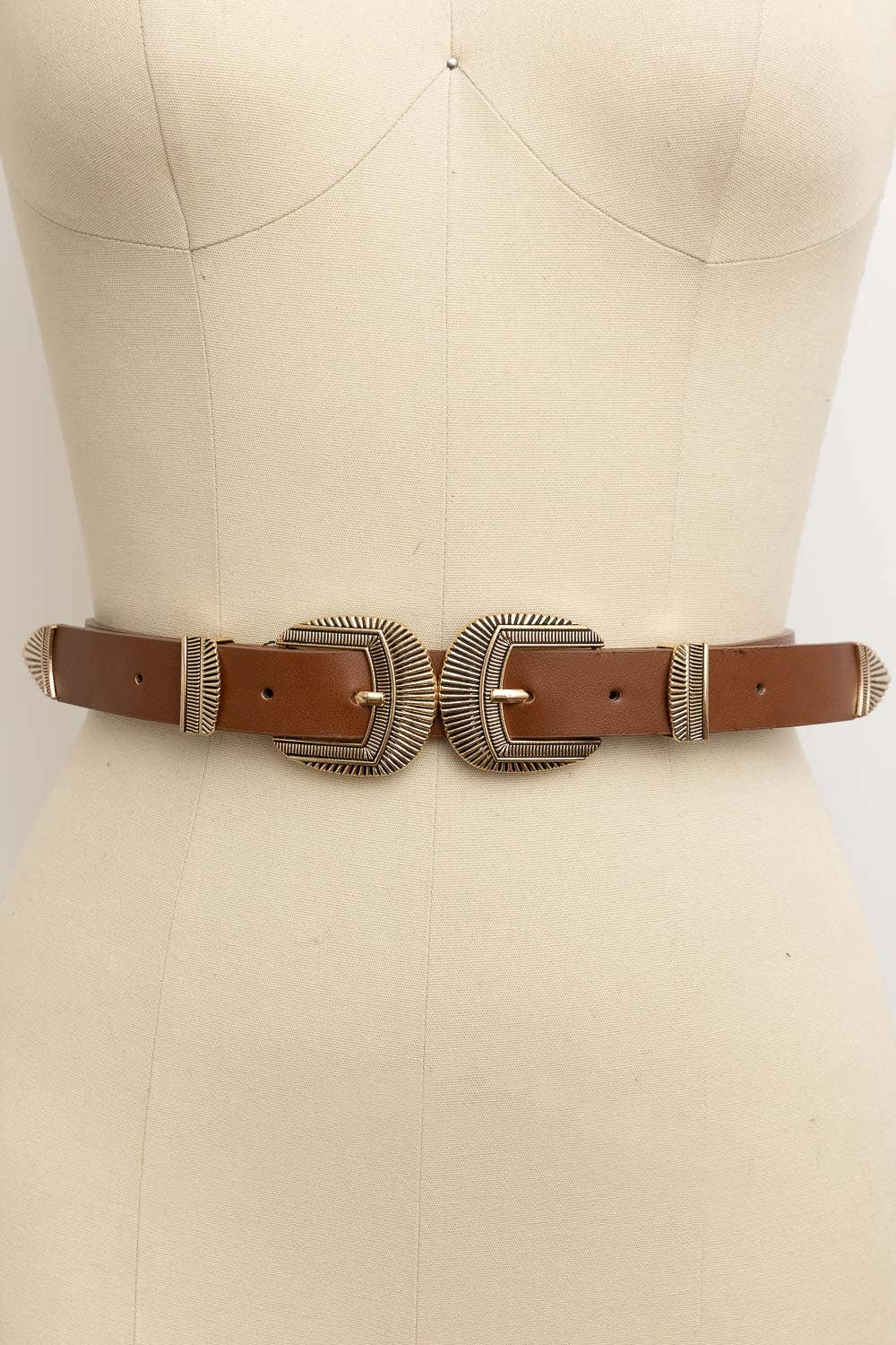 Double Buckle Western Belt