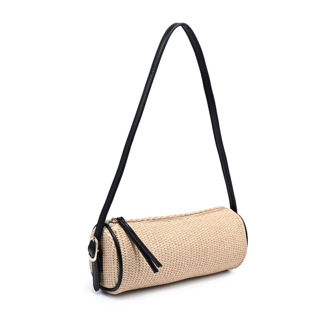Mila Straw Shoulder Bag - Natural