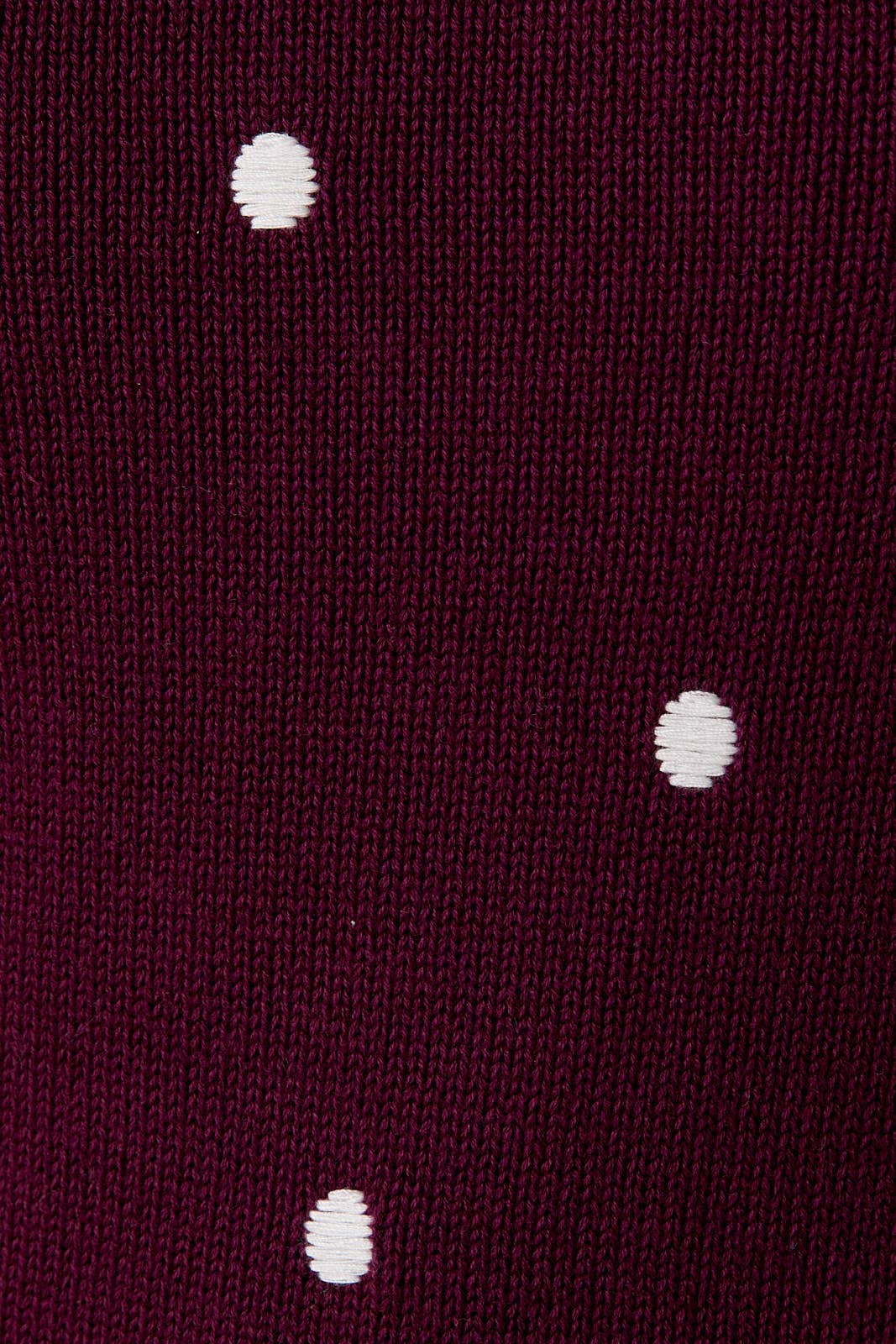 Puff Sleeve Polka Dot Sweater - Plum or Black