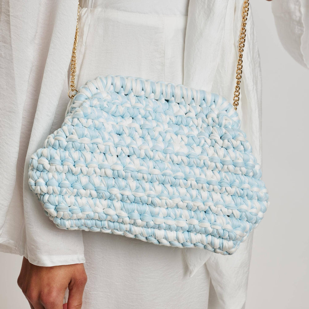 Raya Clutch: Ice Blue