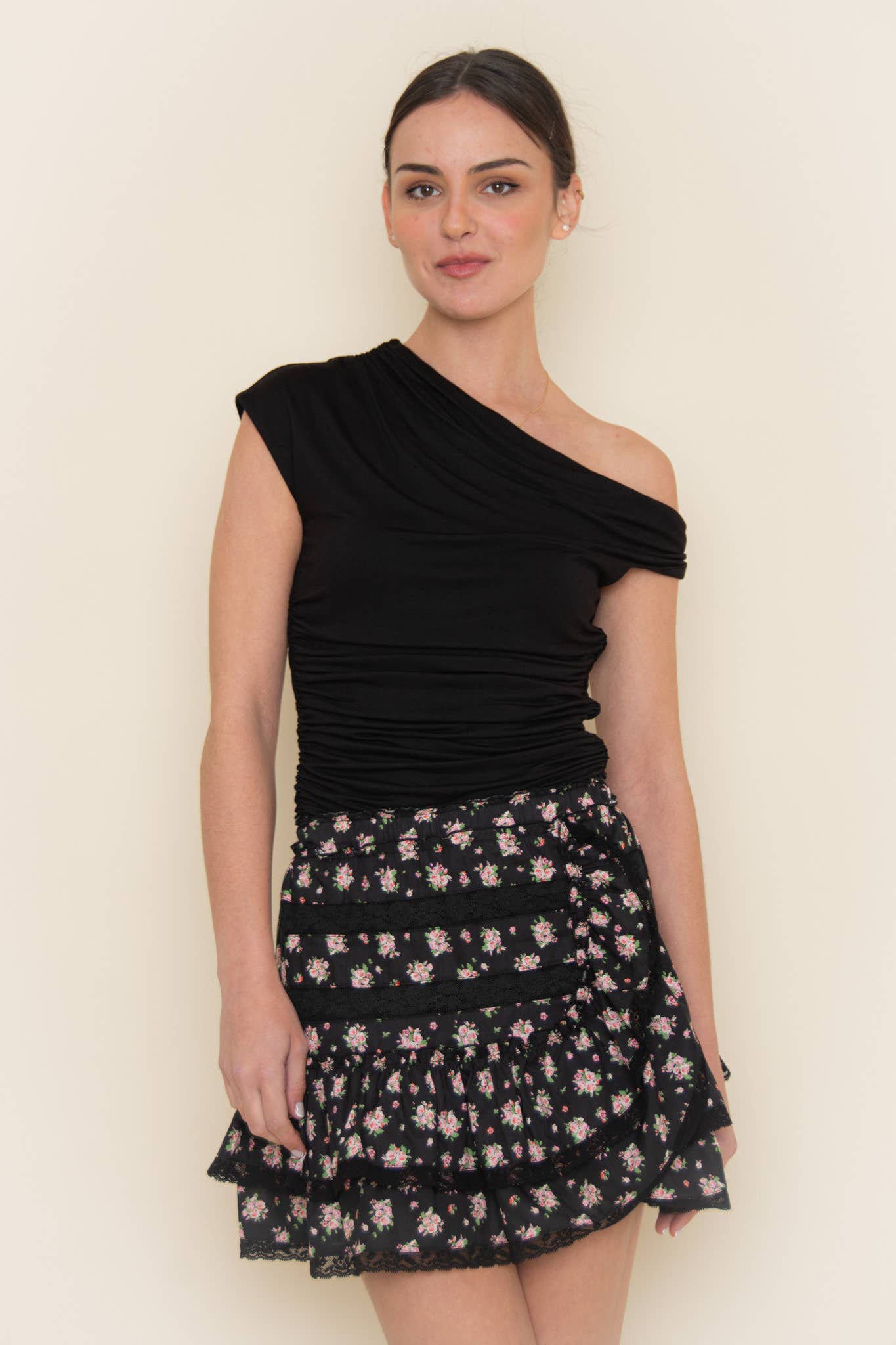 Single Side Off Shoulder Top