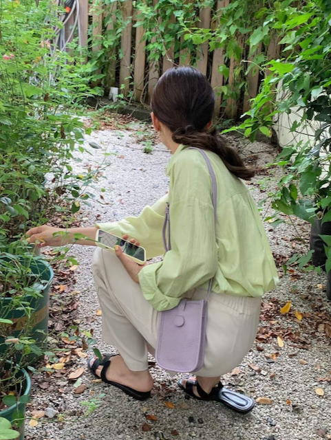 Crossbody Bag (Lavender, Sky Blue)