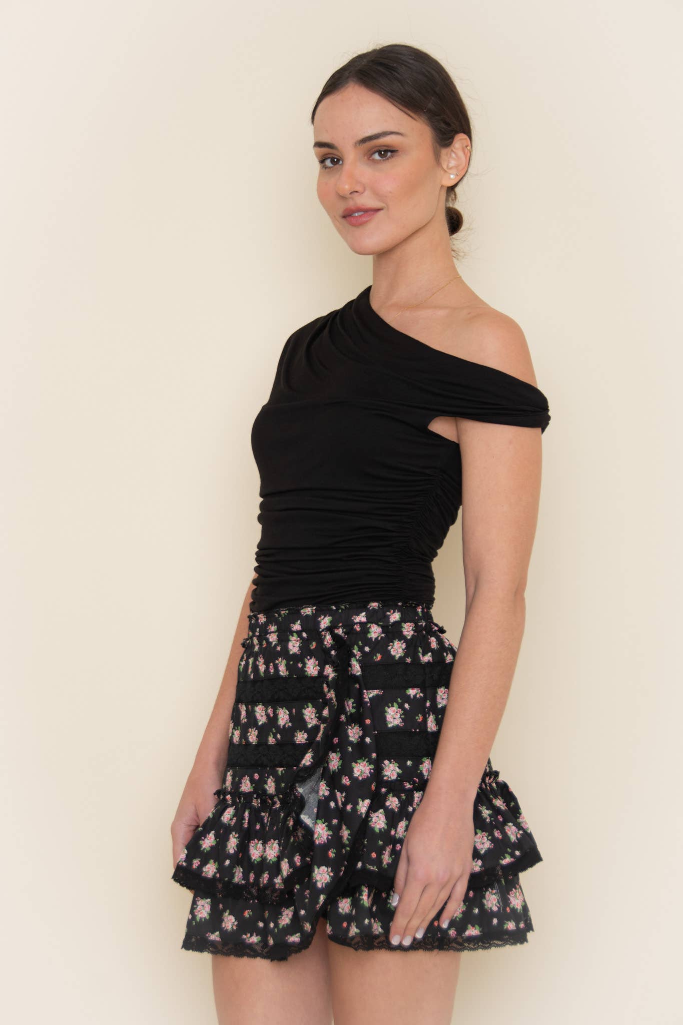 Single Side Off Shoulder Top