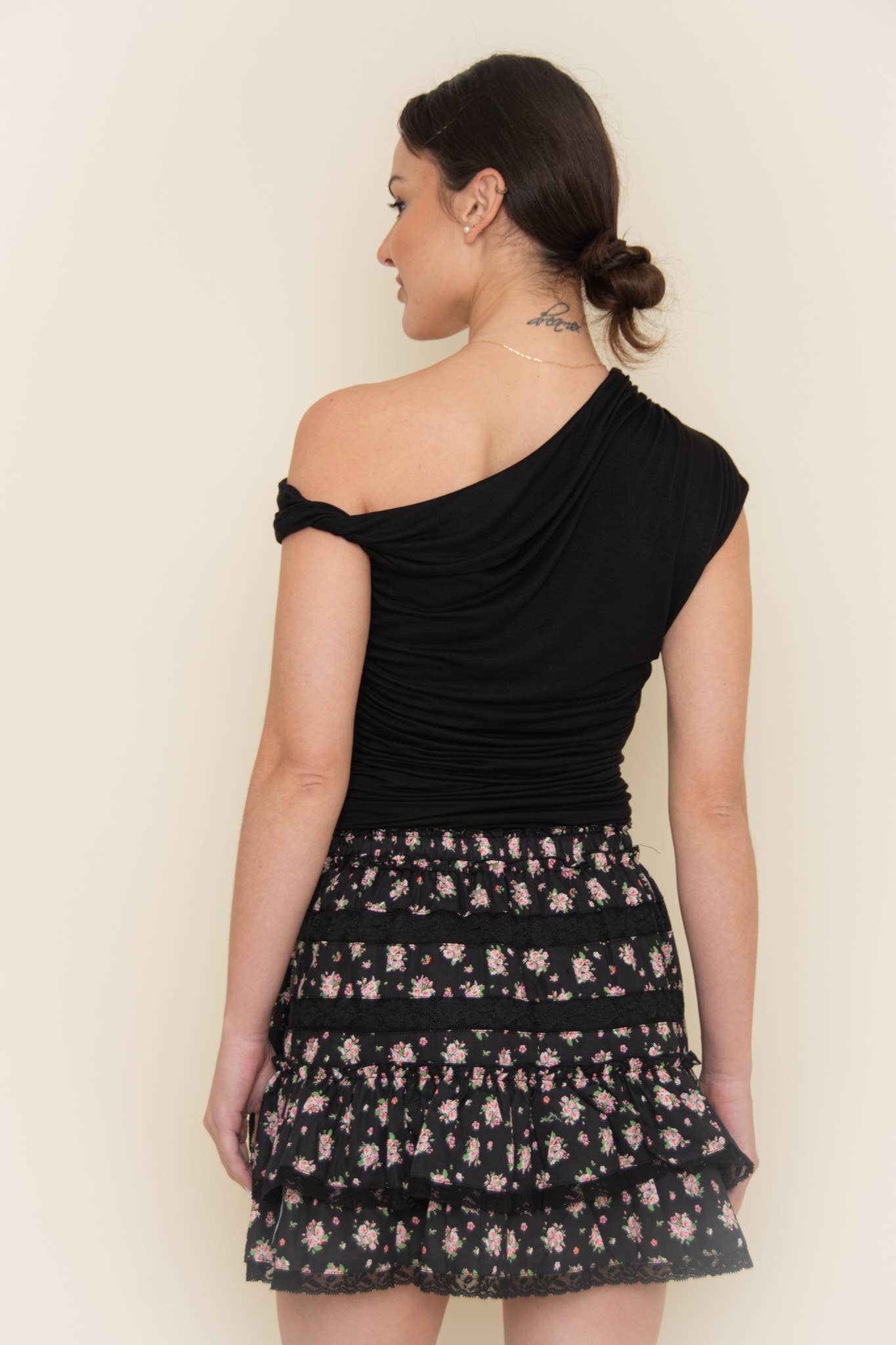 Single Side Off Shoulder Top