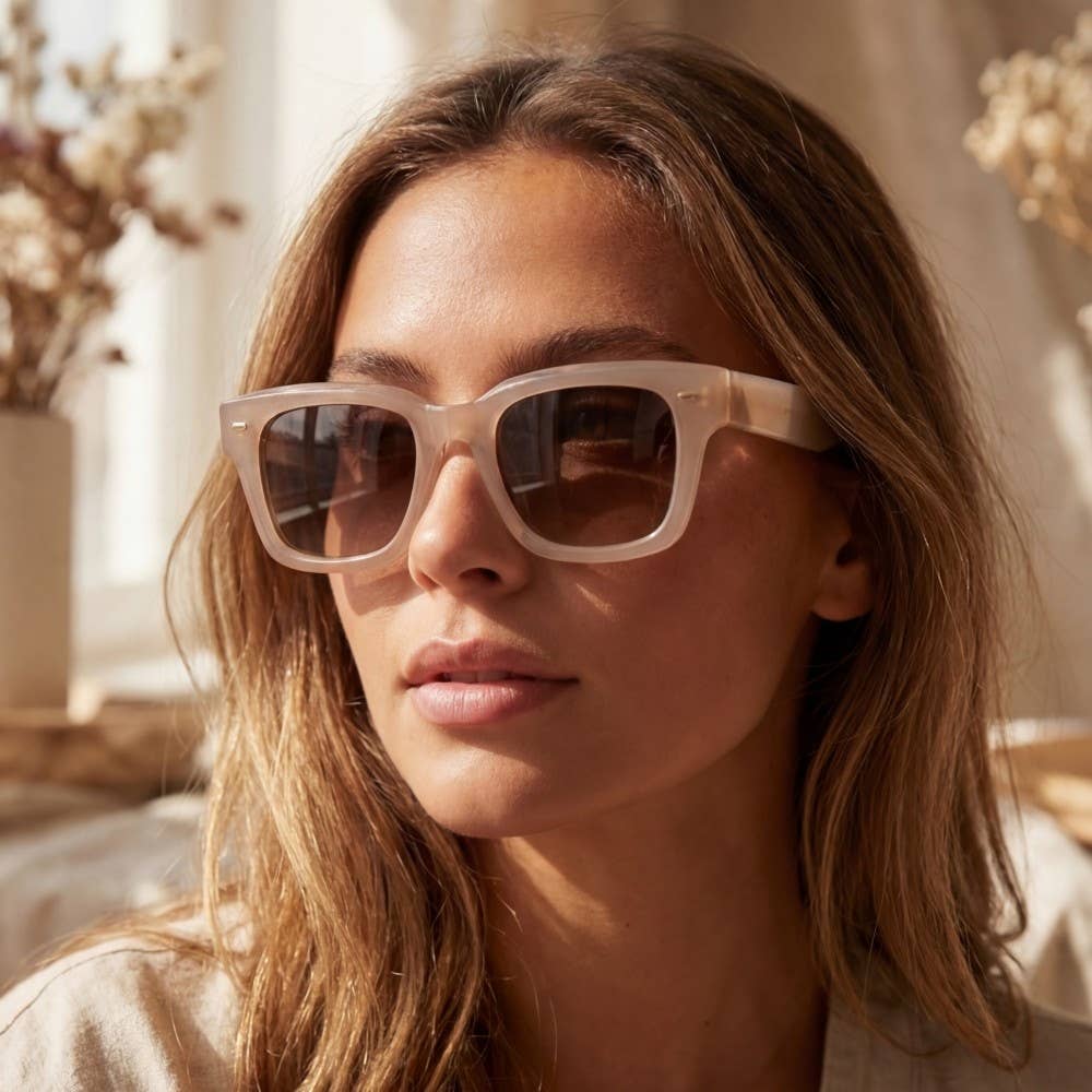 Retro Frame Rivet Detail Sunglasses - Assorted Colors