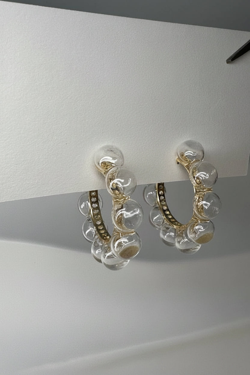 Glass Bubble Hoops