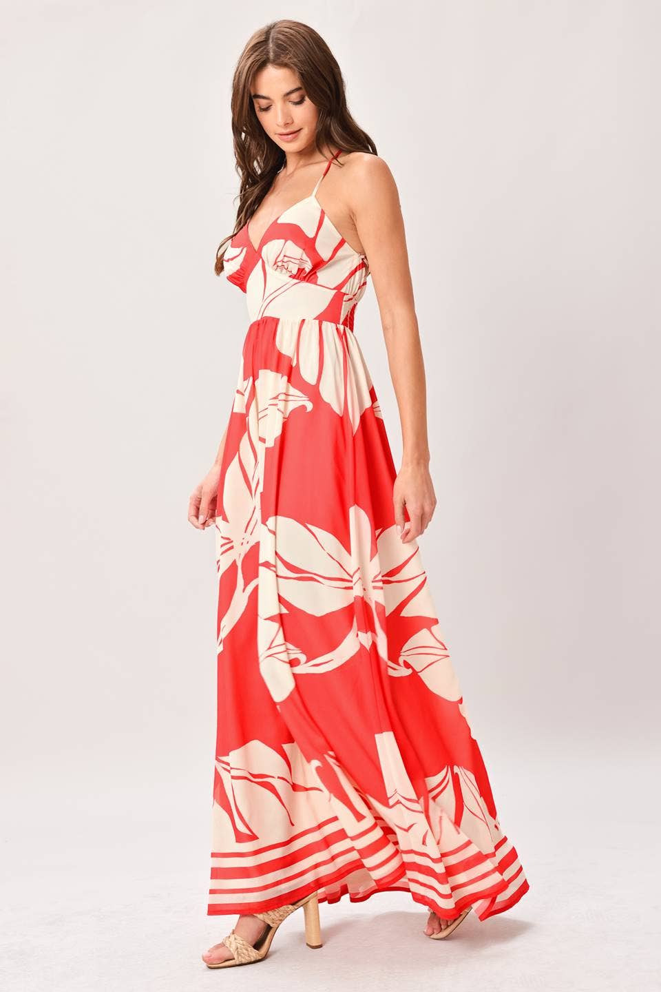 Printed Woven Maxi Dress