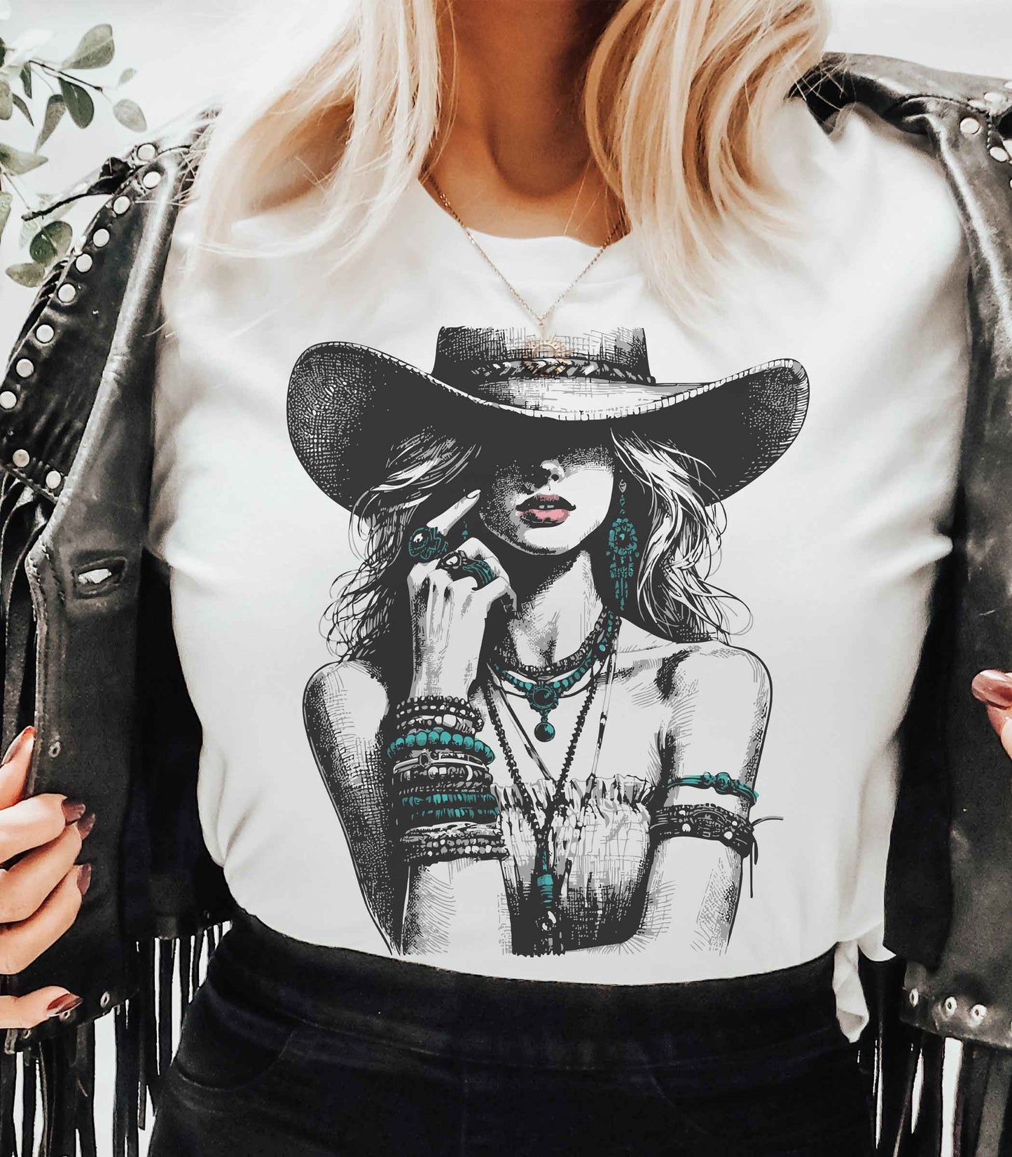 “Turquoise Cowgirl” T-Shirt