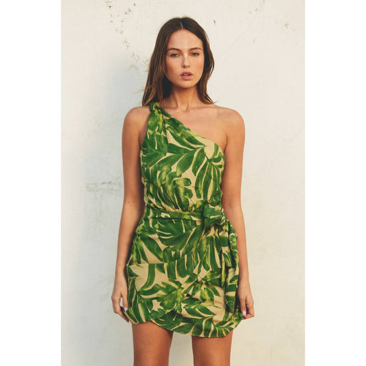 Ibiza Palm Mini Dress