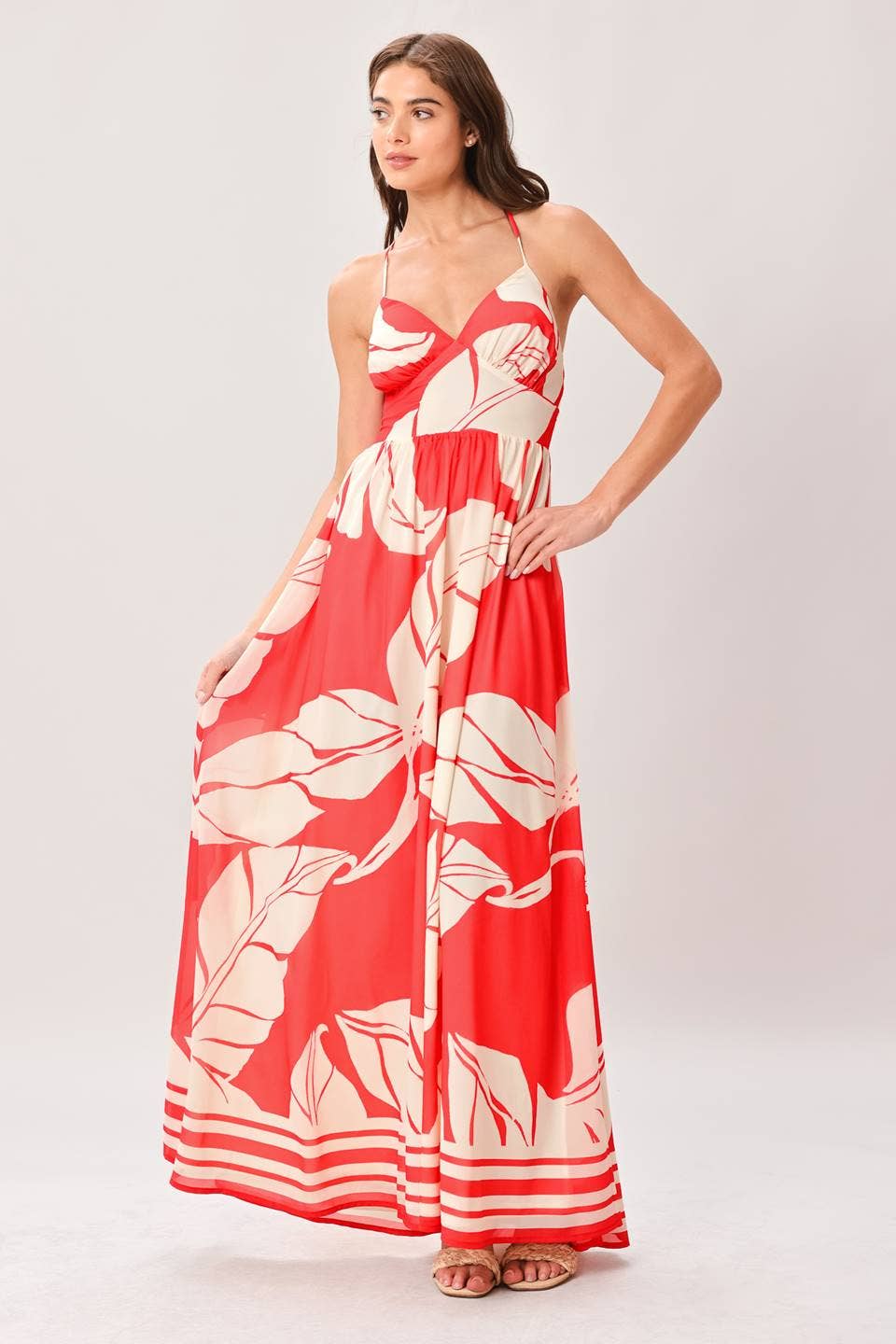 Printed Woven Maxi Dress