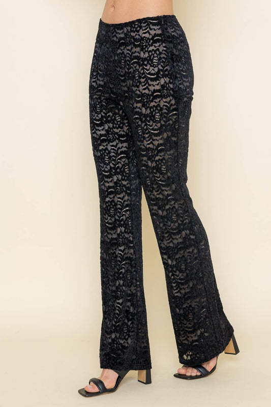 Lace Sheer Pants