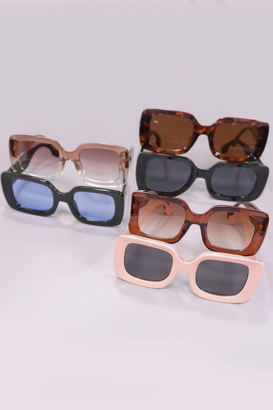Retro Rectangle Sunglasses