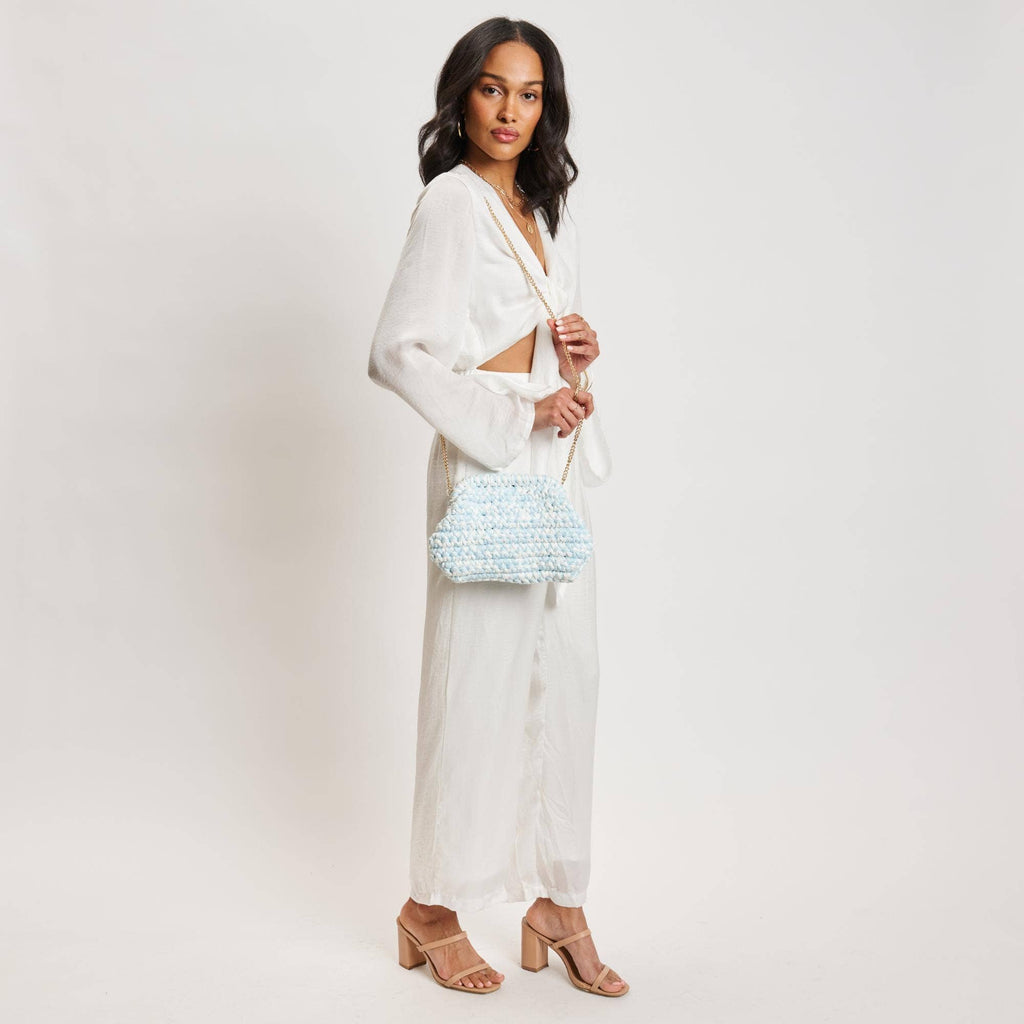 Raya Clutch: Ice Blue