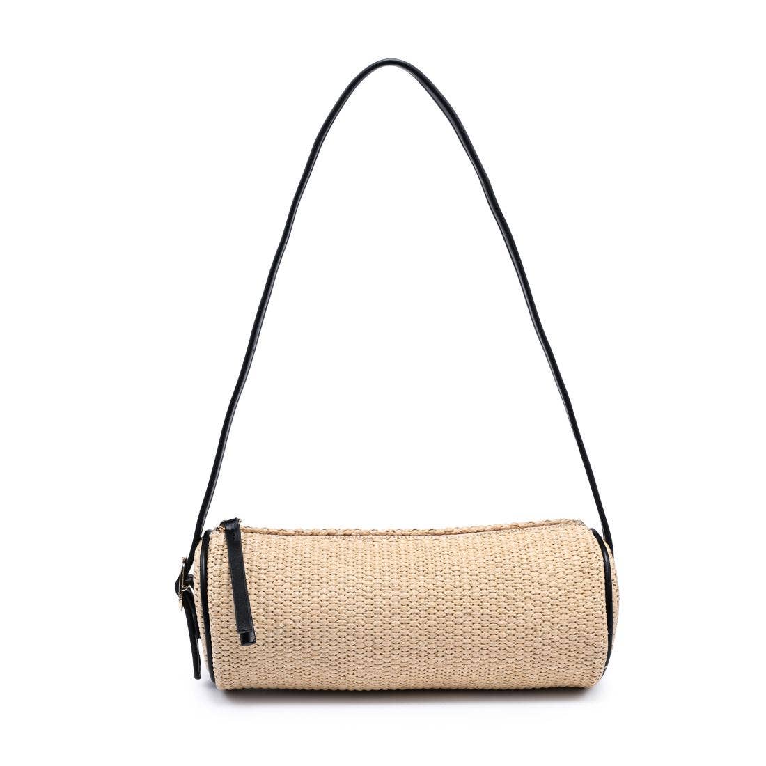 Mila Straw Shoulder Bag - Natural