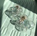 Blue Bubble Glass Earrings
