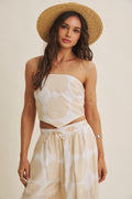 Coastal Breeze Scarf Tube Top