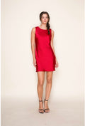 Scarlet Drape Mini Dress