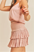 Silky Amore Skirt - Rose